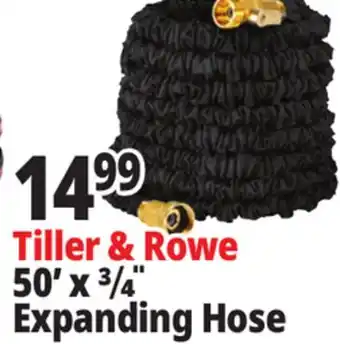 Ocean State Job Lot Tiller & Rowe 3/4 Expanding Garden Hose 50' offer