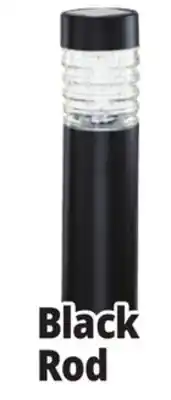 Ocean State Job Lot Outdoor Living Accents Black Solar Light Rod 15 offer
