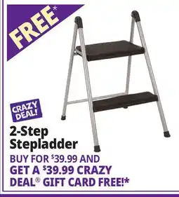 Ocean State Job Lot 2-Step Stepladder offer