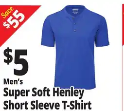 Ocean State Job Lot Super Soft Henley Sleeve T-Shirt offer