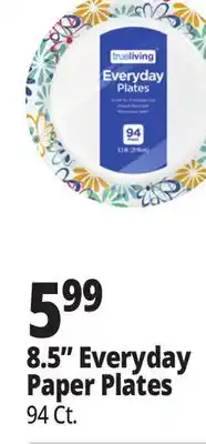 Ocean State Job Lot Trueliving 8.5 Everyday Paper Plates offer