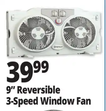 Ocean State Job Lot 9 Reversible 3-Speed Window Fan offer