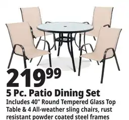 Ocean State Job Lot 5 Pc. Patio Dining Set offer
