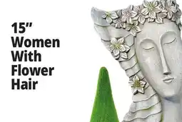 Ocean State Job Lot Woman With Flower Hair offer