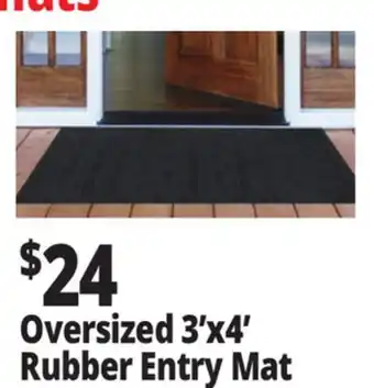 Ocean State Job Lot Oversized 3'x4' Rubber Entry Mat offer