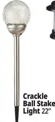 Ocean State Job Lot Solar Crackle LED Garden Stake 22 offer