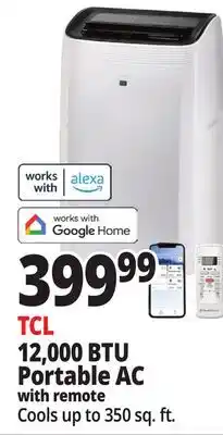 Ocean State Job Lot TCL 12,000 BTU Portable AC offer