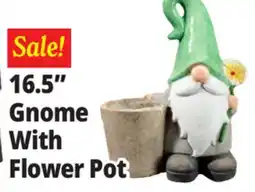 Ocean State Job Lot Gnome With Flower Pot offer