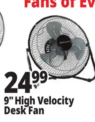 Ocean State Job Lot 9 High Velocity Desk Fan offer