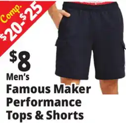 Ocean State Job Lot Famous Maker Performance Tops & Shorts offer
