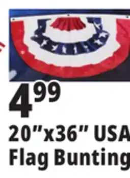 Ocean State Job Lot 20x36 USA Flag Bunting offer