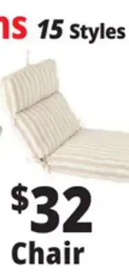Ocean State Job Lot Outdoor Patio Chair Seat Cushion with Ties 18 offer