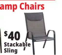 Ocean State Job Lot Stacking Sling Chair offer