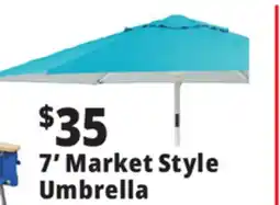 Ocean State Job Lot 7' Market Style Tilting Beach Umbrella offer