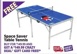Ocean State Job Lot Space Saver Table Tennis offer