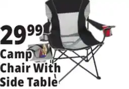 Ocean State Job Lot Oversized Folding Camp Chair with Side Table offer