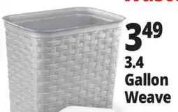 Ocean State Job Lot Sterlite 3.4 Gal. Weave Wastebasket offer
