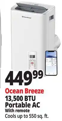 Ocean State Job Lot 13 500 BTU Portable Air Conditioner offer