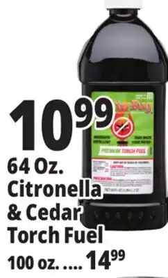 Ocean State Job Lot Citronella & Cedar Torch Fuel 64 Oz offer
