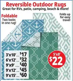 Ocean State Job Lot Reversible Outdoor Rugs offer
