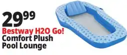 Ocean State Job Lot Bestway H2O Go! Comfort Plush Pool Lounge offer