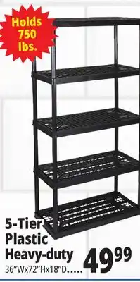 Ocean State Job Lot 5-Tier Plastic Heavy-duty offer