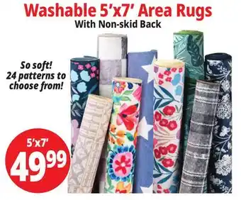 Ocean State Job Lot Washable 5'x7' Area Rugs offer