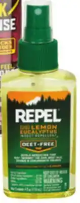 Ocean State Job Lot Repel Plant-Based Lemon Eucalyptus Insect Repellent 4 oz offer