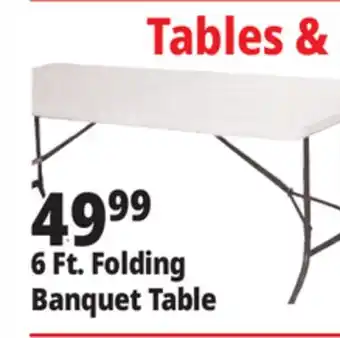 Ocean State Job Lot Enduro 6' Folding Banquet Table offer