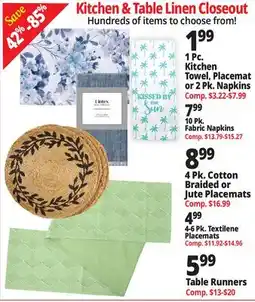 Ocean State Job Lot Kitchen Linens offer