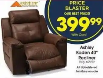 Fred Meyer Ashley Kaden 40" Recliner offer