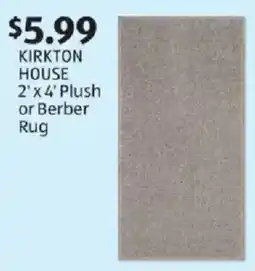 Aldi Kirkton house 2' x 4' plush or berber rug offer