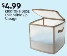 Aldi Kirkton house collapsible zip storage offer
