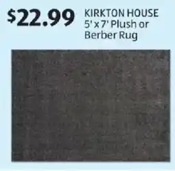 Aldi Kirkton house 5'x7' plush or berber rug offer