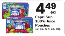 ACME Capri Sun 100% Juice Pouches offer