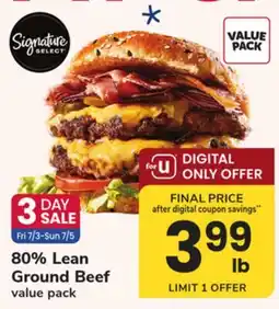ACME 80% Lean Ground Beef offer