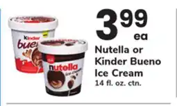 ACME Nutella or Kinder Bueno Ice Cream offer