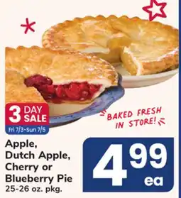 ACME Apple, Dutch Apple, Cherry or Blueberry Pie offer