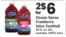 ACME Ocean Spray Cranberry Juice Cocktail offer