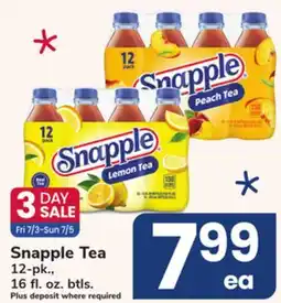 ACME Snapple Tea offer