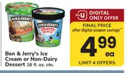 ACME Ben & Jerry's Ice Cream or Non-Dairy Dessert offer