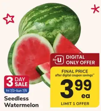 ACME Seedless Watermelon offer