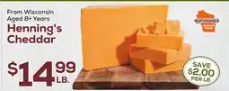 DeCicco & Sons Henning's Cheddar offer