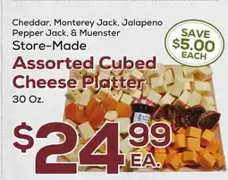 DeCicco & Sons Assorted Cubed Cheese Platter offer