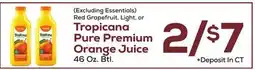 DeCicco & Sons Tropicana Pure Premium Orange Juice offer