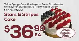 DeCicco & Sons Stars & Stripes Cake offer