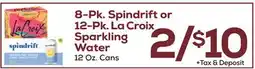 DeCicco & Sons 8-Pk. Spindrift or 12-Pk. La Croix Sparkling Water offer