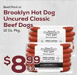 DeCicco & Sons Brooklyn Hot Dog Uncured Classic Beef Dogs offer