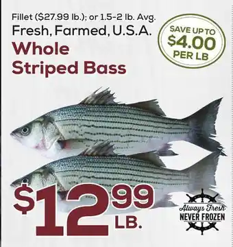 DeCicco & Sons Whole Striped Bass offer