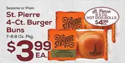 DeCicco & Sons Sesame or Plain St. Pierre 4-Ct. Burger Buns offer